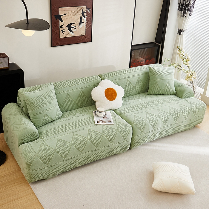 91家纺网 家纺一手货源 找家纺 （总）丝绮鹿 2025新款菲亚沙发套（直排松紧款）