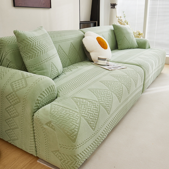 91家纺网 家纺一手货源 找家纺 （总）丝绮鹿 2025新款菲亚沙发套（直排松紧款）