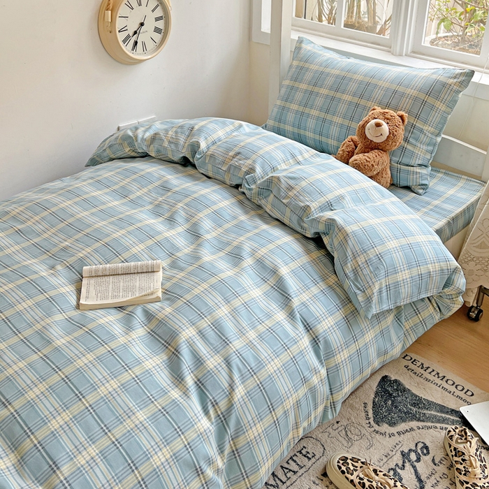 91家纺网 家纺一手货源 找家纺 （总）耀悦家纺 2025新款学生宿舍纯棉三件套全棉四件套被套床单枕套床笠学生季