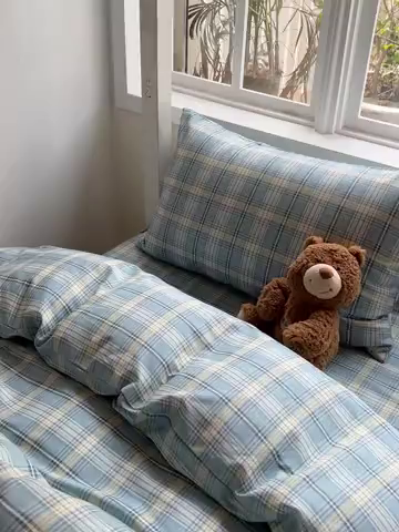 91家纺网 家纺一手货源 找家纺 （总）耀悦家纺 2025新款学生宿舍纯棉三件套全棉四件套被套床单枕套床笠学生季