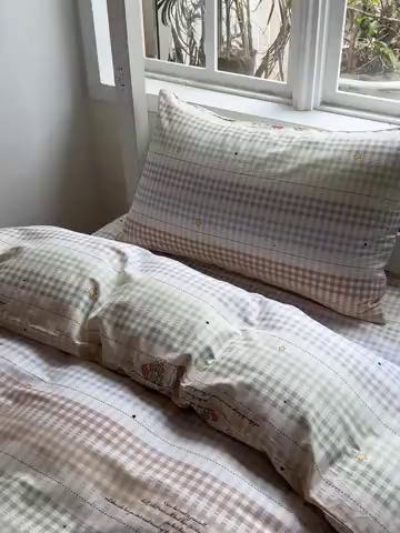 91家纺网 家纺一手货源 找家纺 （总）耀悦家纺 2025新款学生宿舍纯棉三件套全棉四件套被套床单枕套床笠学生季