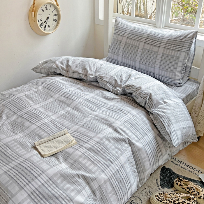 91家纺网 家纺一手货源 找家纺 （总）耀悦家纺 2025新款学生宿舍纯棉三件套全棉四件套被套床单枕套床笠学生季