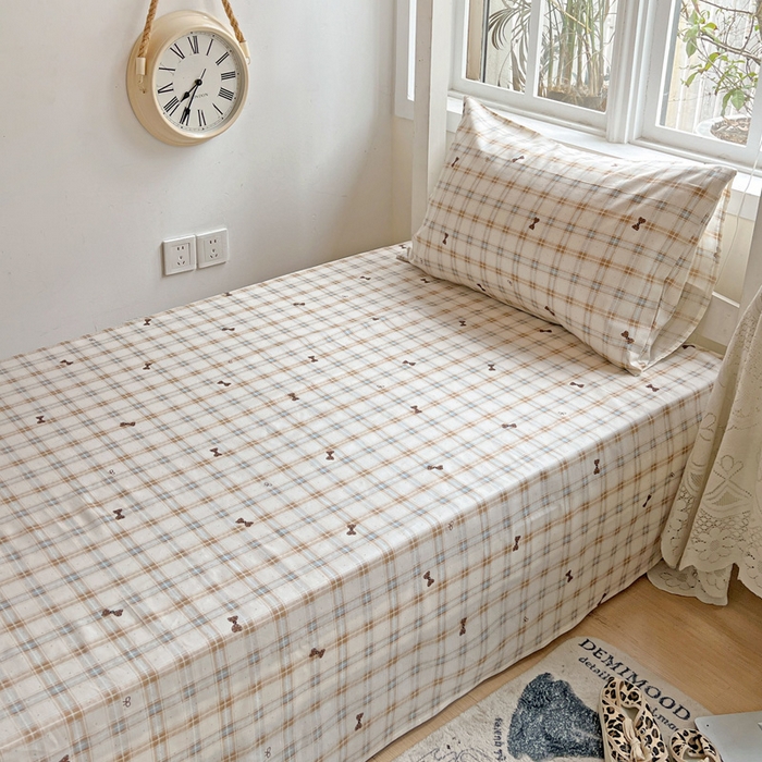 91家纺网 家纺一手货源 找家纺 （总）耀悦家纺 2025新款学生宿舍纯棉三件套全棉四件套被套床单枕套床笠学生季