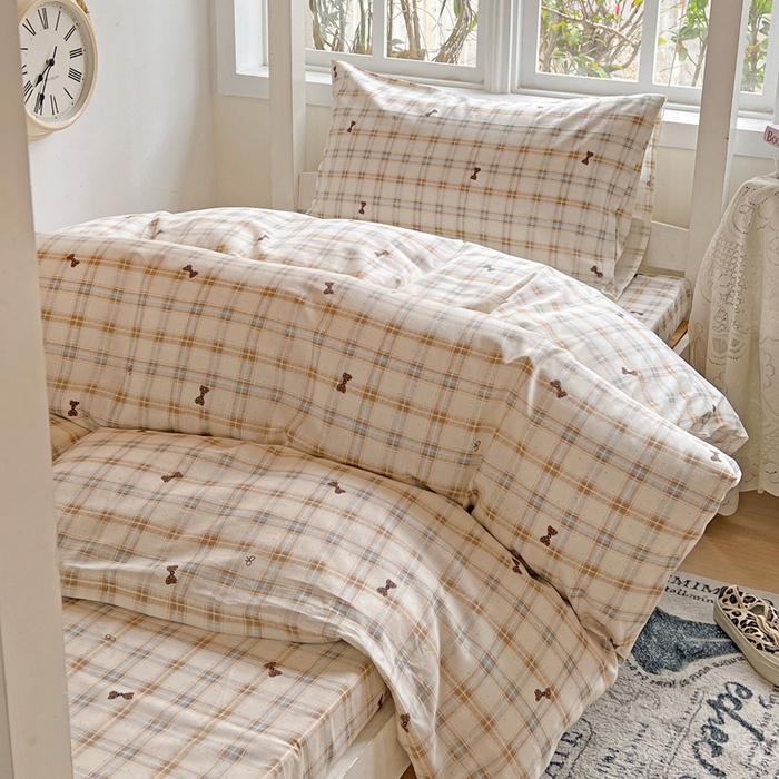 91家纺网 家纺一手货源 找家纺 （总）耀悦家纺 2025新款学生宿舍纯棉三件套全棉四件套被套床单枕套床笠学生季