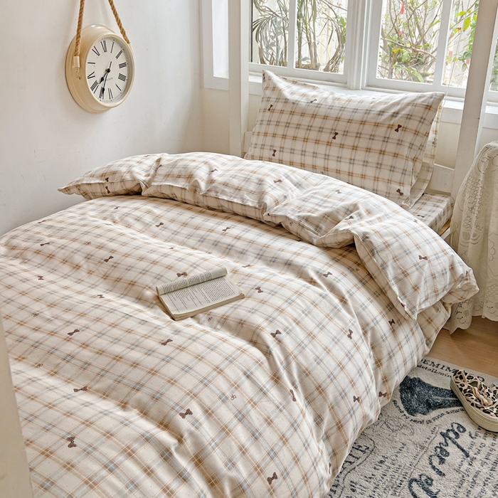 91家纺网 家纺一手货源 找家纺 （总）耀悦家纺 2025新款学生宿舍纯棉三件套全棉四件套被套床单枕套床笠学生季