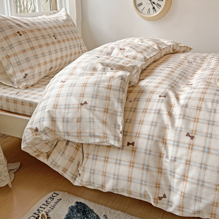 91家纺网 家纺一手货源 找家纺 （总）耀悦家纺 2025新款学生宿舍纯棉三件套全棉四件套被套床单枕套床笠学生季