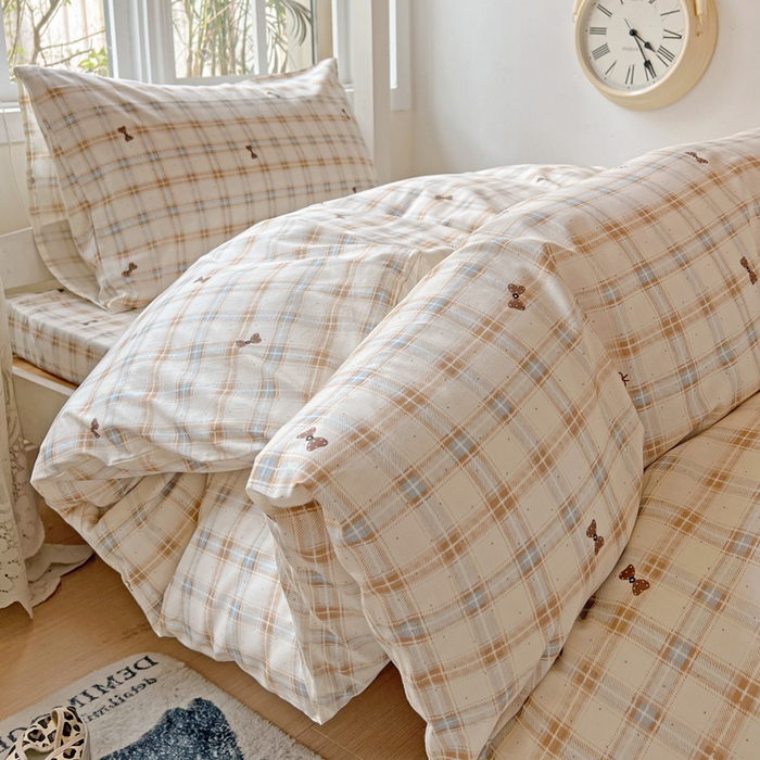 91家纺网 家纺一手货源 找家纺 （总）耀悦家纺 2025新款学生宿舍纯棉三件套全棉四件套被套床单枕套床笠学生季