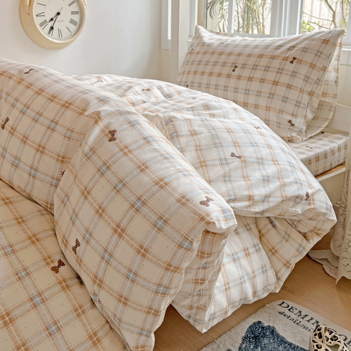 91家纺网 家纺一手货源 找家纺 （总）耀悦家纺 2025新款学生宿舍纯棉三件套全棉四件套被套床单枕套床笠学生季