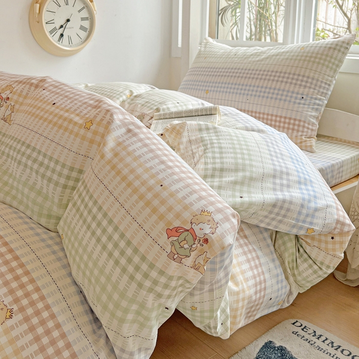 91家纺网 家纺一手货源 找家纺 耀悦家纺 2025新款学生宿舍纯棉三件套全棉四件套被套床单枕套床笠学生季 小骑士