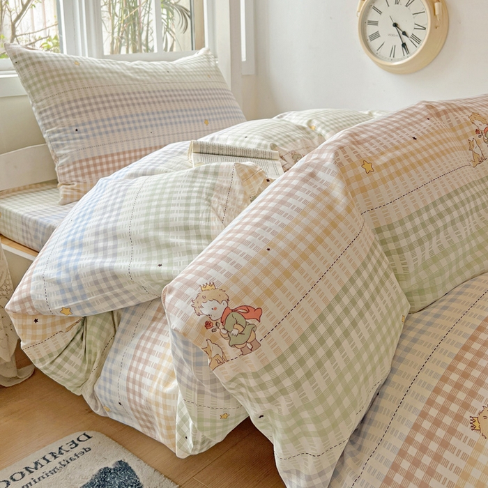 91家纺网 家纺一手货源 找家纺 耀悦家纺 2025新款学生宿舍纯棉三件套全棉四件套被套床单枕套床笠学生季 小骑士