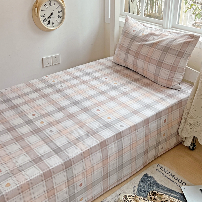 91家纺网 家纺一手货源 找家纺 耀悦家纺 2025新款学生宿舍纯棉三件套全棉四件套被套床单枕套床笠学生季 心语格调