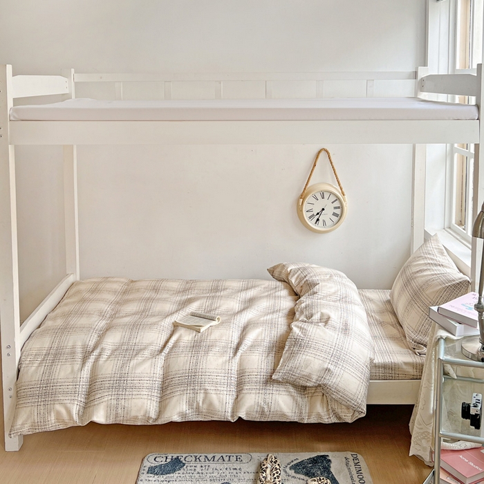 91家纺网 家纺一手货源 找家纺 耀悦家纺 2025新款学生宿舍纯棉三件套全棉四件套被套床单枕套床笠学生季 自由派