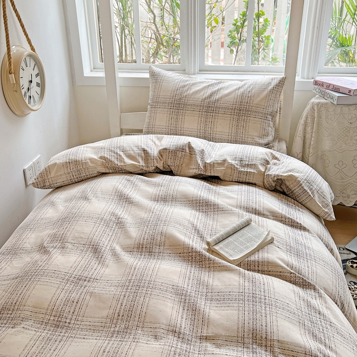 91家纺网 家纺一手货源 找家纺 耀悦家纺 2025新款学生宿舍纯棉三件套全棉四件套被套床单枕套床笠学生季 自由派