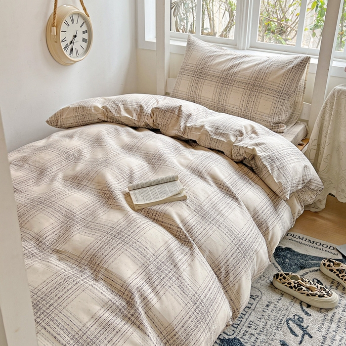 91家纺网 家纺一手货源 找家纺 耀悦家纺 2025新款学生宿舍纯棉三件套全棉四件套被套床单枕套床笠学生季 自由派