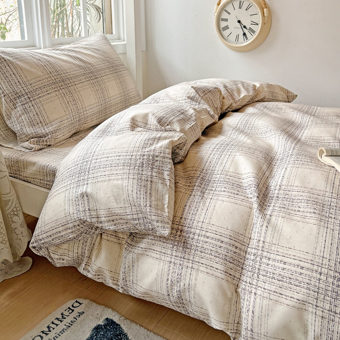 91家纺网 家纺一手货源 找家纺 耀悦家纺 2025新款学生宿舍纯棉三件套全棉四件套被套床单枕套床笠学生季 自由派