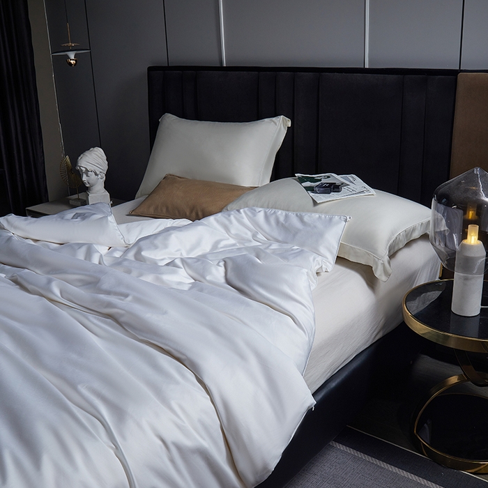 91家纺网 家纺一手货源 找家纺 （总）群鹿蚕丝羽绒馆 【柞蚕丝填充可质检】2025新款长绒棉高支纯色蚕丝被可自由组合子母被