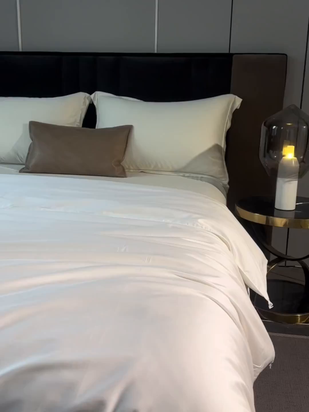 91家纺网 家纺一手货源 找家纺 群鹿蚕丝羽绒馆 【柞蚕丝填充可质检】2025新款长绒棉高支纯色蚕丝被可自由组合子母被 白