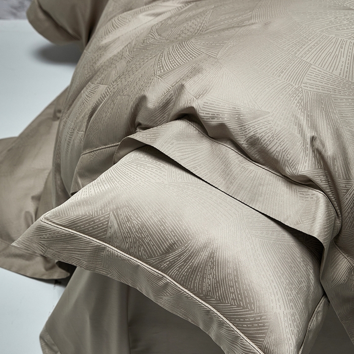 91家纺网 家纺一手货源 找家纺 （总）群鹿蚕丝羽绒馆 2025新款100%全棉高支高密100S花边埋绳四件套-爱丽斯系列