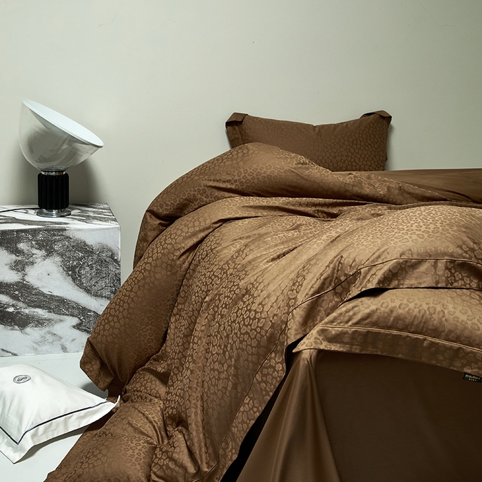 91家纺网 家纺一手货源 找家纺 （总）群鹿蚕丝羽绒馆 2025新款100%全棉高支高密100S花边埋绳四件套-爱丽斯系列