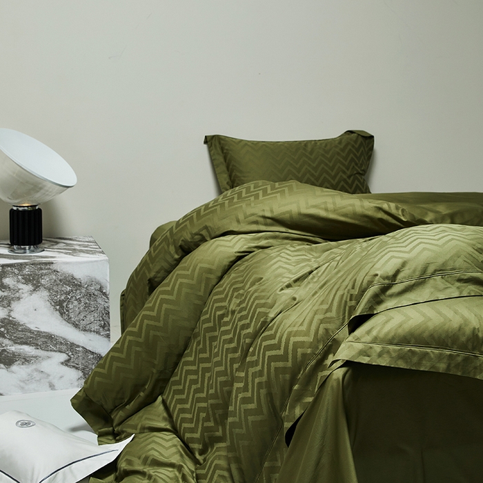 91家纺网 家纺一手货源 找家纺 （总）群鹿蚕丝羽绒馆 2025新款100%全棉高支高密100S花边埋绳四件套-爱丽斯系列