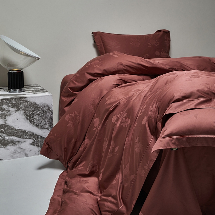 群鹿蚕丝羽绒馆 2025新款100%全棉高支高密100S花边埋绳四件套-爱丽斯系列 爱丽丝 023欢颜