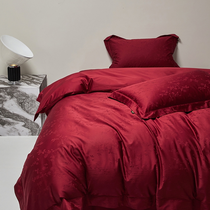 91家纺网 家纺一手货源 找家纺 群鹿蚕丝羽绒馆 2025新款100%全棉高支高密100S花边埋绳四件套-爱丽斯系列 爱丽丝 069诗娜