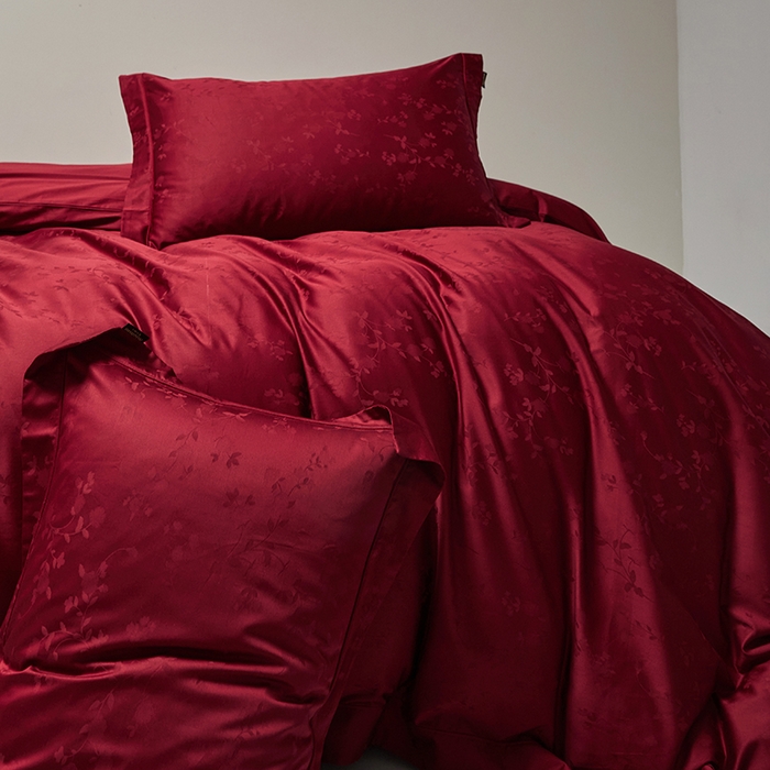 91家纺网 家纺一手货源 找家纺 群鹿蚕丝羽绒馆 2025新款100%全棉高支高密100S花边埋绳四件套-爱丽斯系列 爱丽丝 069诗娜