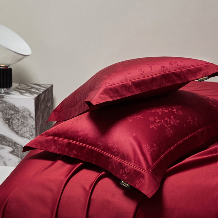 91家纺网 家纺一手货源 找家纺 群鹿蚕丝羽绒馆 2025新款100%全棉高支高密100S花边埋绳四件套-爱丽斯系列 爱丽丝 069诗娜