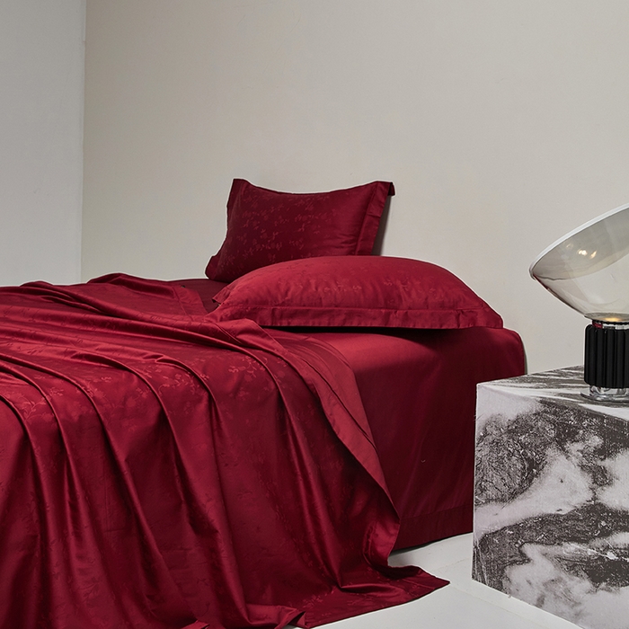 91家纺网 家纺一手货源 找家纺 群鹿蚕丝羽绒馆 2025新款100%全棉高支高密100S花边埋绳四件套-爱丽斯系列 爱丽丝 069诗娜