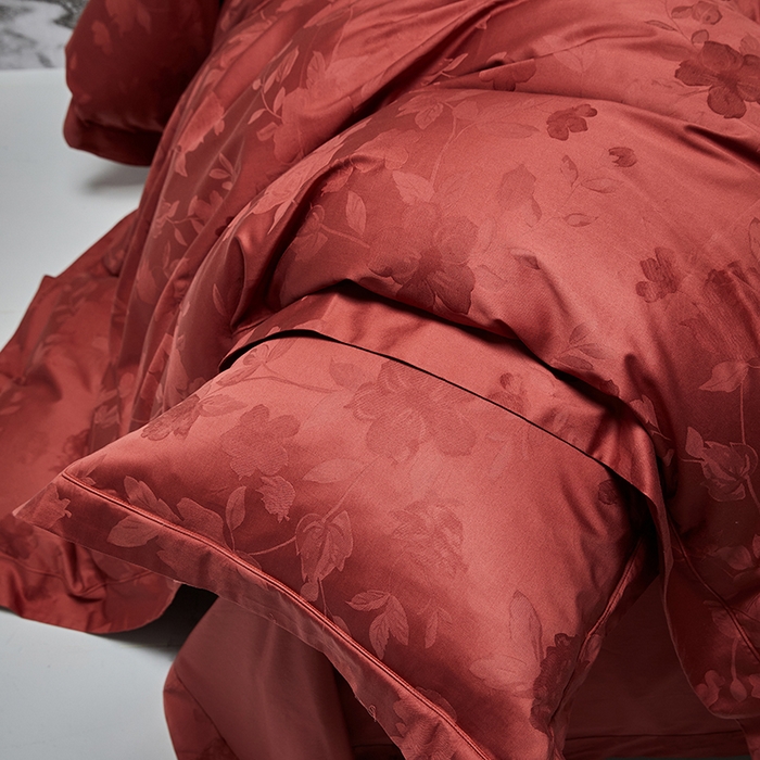 91家纺网 家纺一手货源 找家纺 群鹿蚕丝羽绒馆 2025新款100%全棉高支高密100S花边埋绳四件套-爱丽斯系列 爱丽丝 076倾城