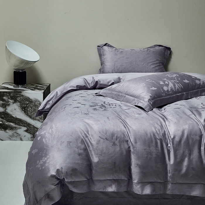 91家纺网 家纺一手货源 找家纺 群鹿蚕丝羽绒馆 2025新款100%全棉高支高密100S花边埋绳四件套-爱丽斯系列 爱丽丝-065洛灵