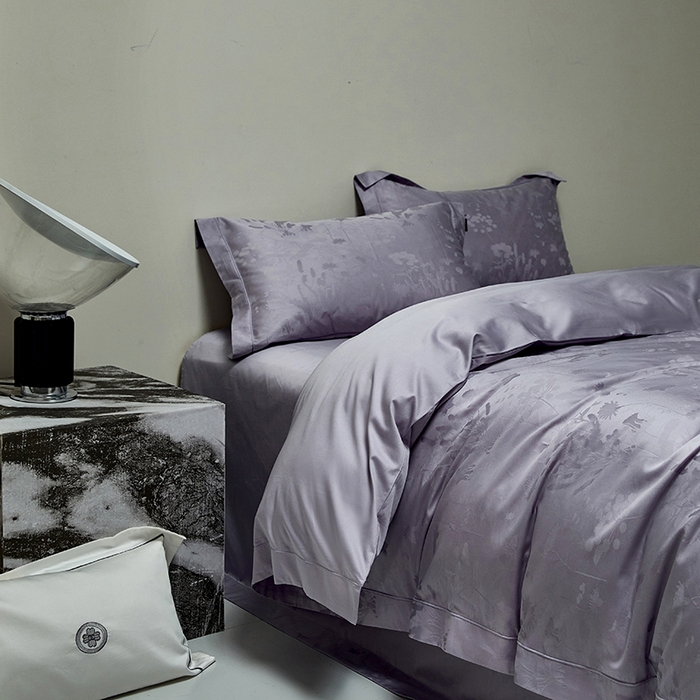 91家纺网 家纺一手货源 找家纺 群鹿蚕丝羽绒馆 2025新款100%全棉高支高密100S花边埋绳四件套-爱丽斯系列 爱丽丝-065洛灵