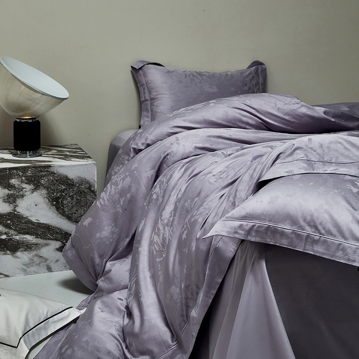 91家纺网 家纺一手货源 找家纺 群鹿蚕丝羽绒馆 2025新款100%全棉高支高密100S花边埋绳四件套-爱丽斯系列 爱丽丝-065洛灵