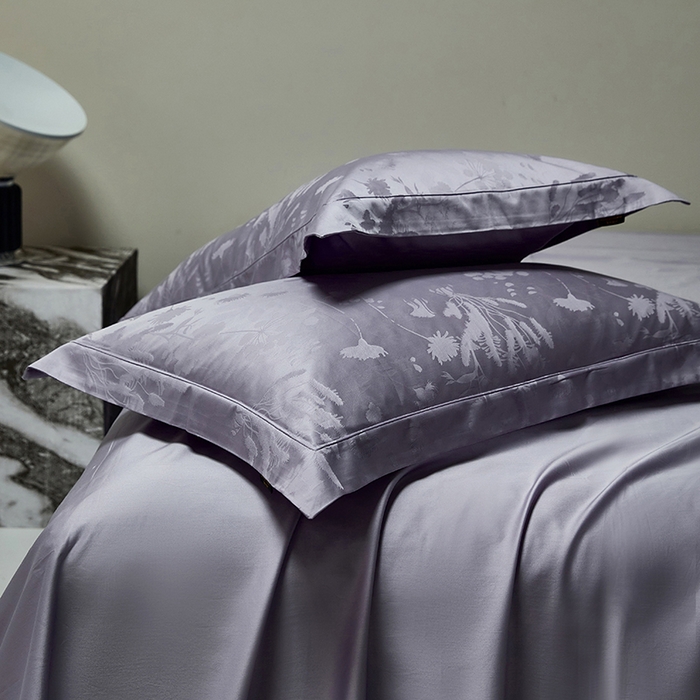 91家纺网 家纺一手货源 找家纺 群鹿蚕丝羽绒馆 2025新款100%全棉高支高密100S花边埋绳四件套-爱丽斯系列 爱丽丝-065洛灵