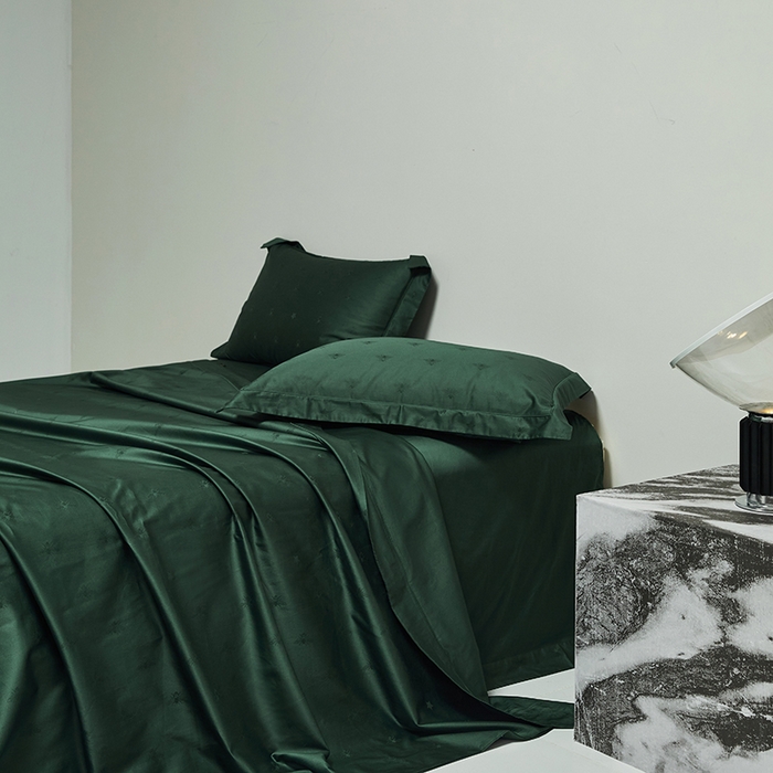 91家纺网 家纺一手货源 找家纺 群鹿蚕丝羽绒馆 2025新款100%全棉高支高密100S花边埋绳四件套-爱丽斯系列 爱丽丝-格伦012