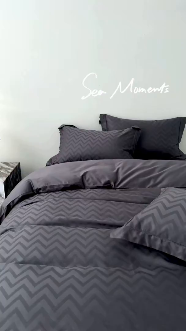 91家纺网 家纺一手货源 找家纺 群鹿蚕丝羽绒馆 2025新款100%全棉高支高密100S花边埋绳四件套-爱丽斯系列 爱丽丝-温妮莎031