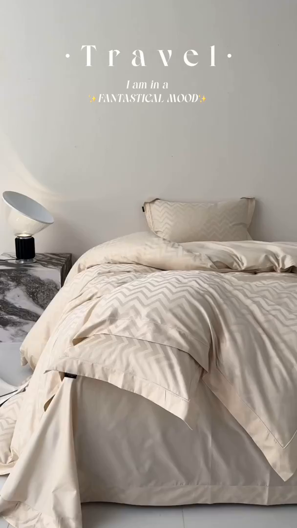 91家纺网 家纺一手货源 找家纺 群鹿蚕丝羽绒馆 2025新款100%全棉高支高密100S花边埋绳四件套-爱丽斯系列 爱丽丝-温妮莎035