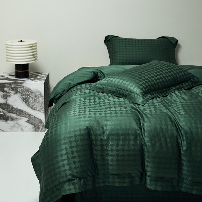 91家纺网 家纺一手货源 找家纺 群鹿蚕丝羽绒馆 2025新款100%全棉高支高密100S花边埋绳四件套-爱丽斯系列 爱丽丝-雾都伦敦012