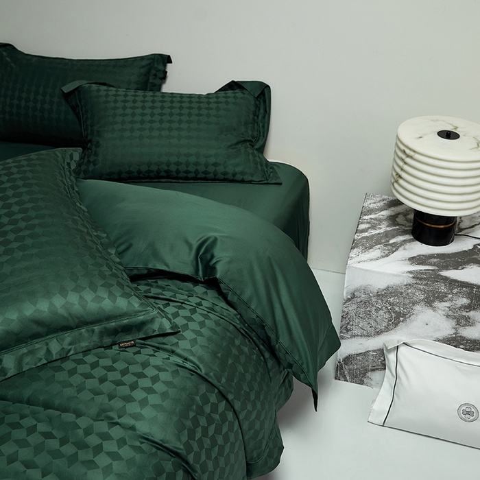 91家纺网 家纺一手货源 找家纺 群鹿蚕丝羽绒馆 2025新款100%全棉高支高密100S花边埋绳四件套-爱丽斯系列 爱丽丝-雾都伦敦012