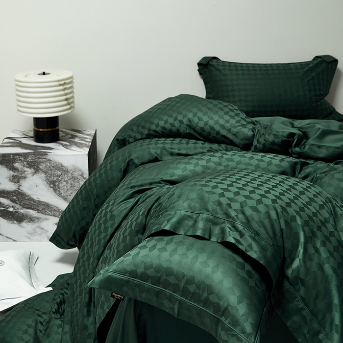 91家纺网 家纺一手货源 找家纺 群鹿蚕丝羽绒馆 2025新款100%全棉高支高密100S花边埋绳四件套-爱丽斯系列 爱丽丝-雾都伦敦012