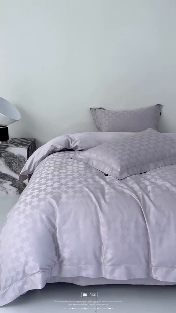 91家纺网 家纺一手货源 找家纺 群鹿蚕丝羽绒馆 2025新款100%全棉高支高密100S花边埋绳四件套-爱丽斯系列 爱丽丝-月石浪漫051