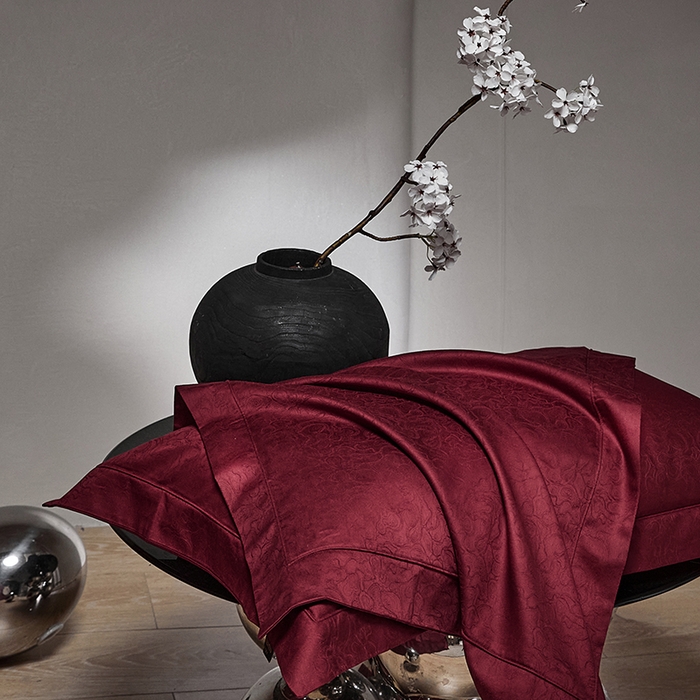 91家纺网 家纺一手货源 找家纺 群鹿蚕丝羽绒馆 2025新款100%全棉高支高密100S花边埋绳四件套-爱丽斯系列 爱丽丝-木冉069