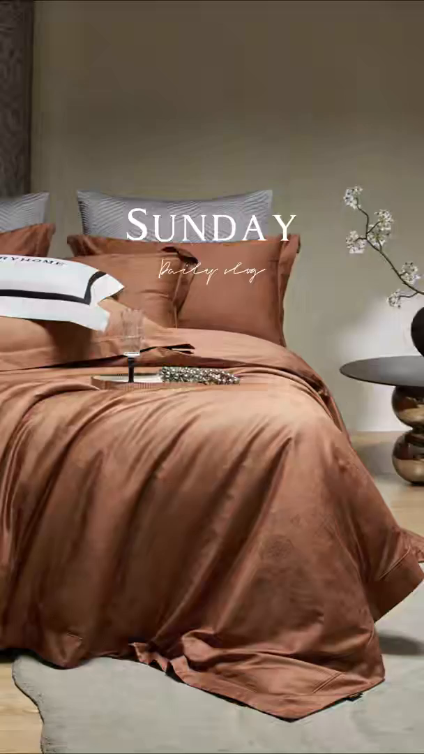 91家纺网 家纺一手货源 找家纺 群鹿蚕丝羽绒馆 2025新款100%全棉高支高密100S花边埋绳四件套-爱丽斯系列 爱丽丝-星曼043