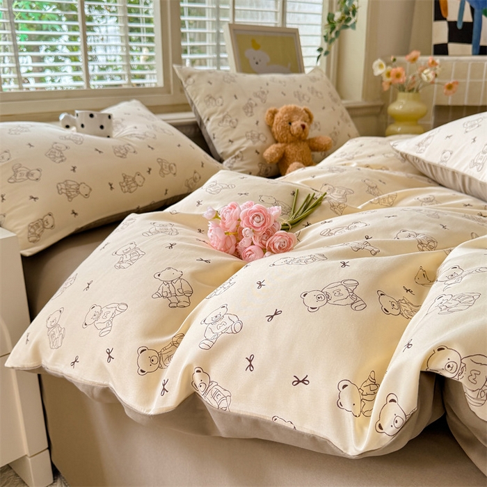 91家纺网 家纺一手货源 找家纺 （总）多品家纺 2025新款超柔云感水洗棉学生单被套款