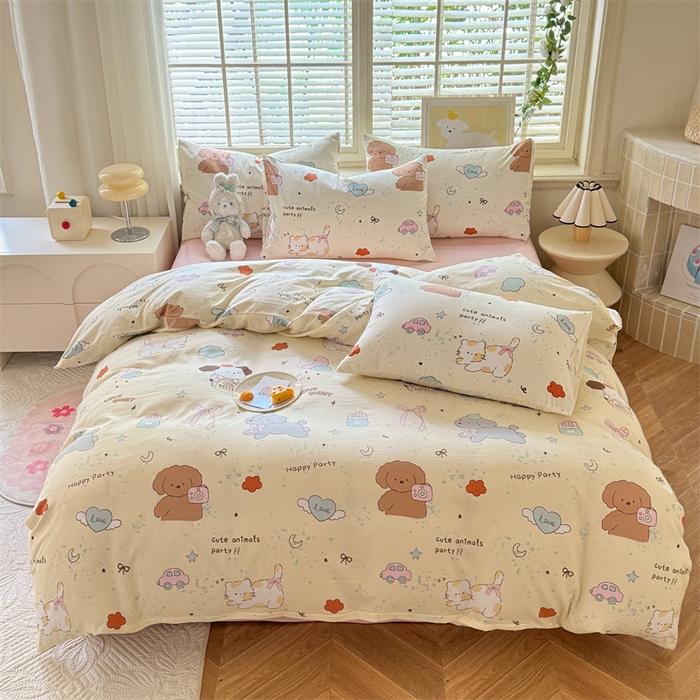 91家纺网 家纺一手货源 找家纺 （总）多品家纺 2025新款超柔云感水洗棉学生单被套款