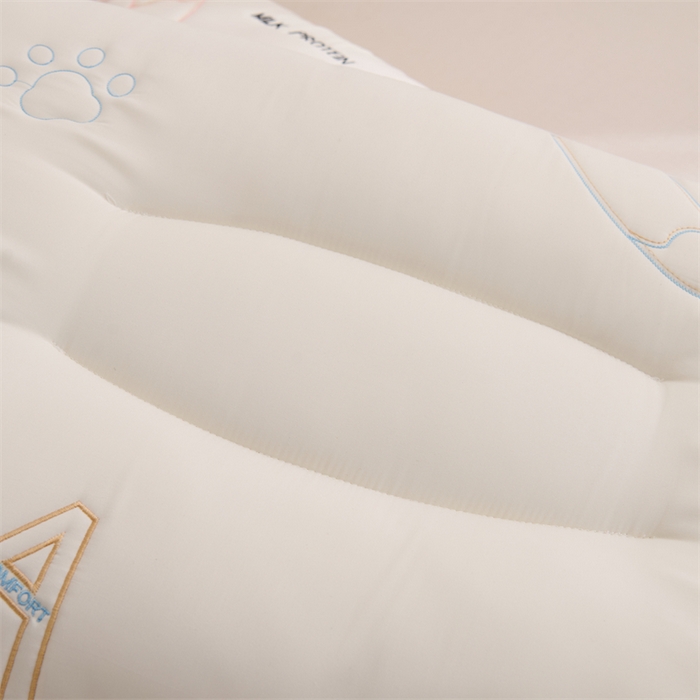 91家纺网 家纺一手货源 找家纺 雅晨枕芯 2025新款小馋猫亲子护颈枕枕头枕芯 粉边学生款40*60cm/只 小馋猫亲子护颈枕