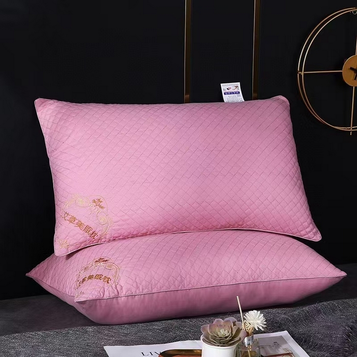 （总）雅晨枕芯 2025新款艾草美眠单双边枕成人家用羽丝棉枕头枕芯学生宿舍