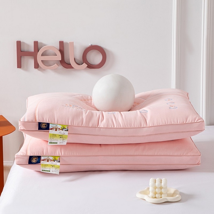 91家纺网 家纺一手货源 找家纺 雅晨枕芯 2025新款A类云感SPA枕芯酒店护颈枕头枕芯 云感SPA护颈枕-粉色 48*74cm/只