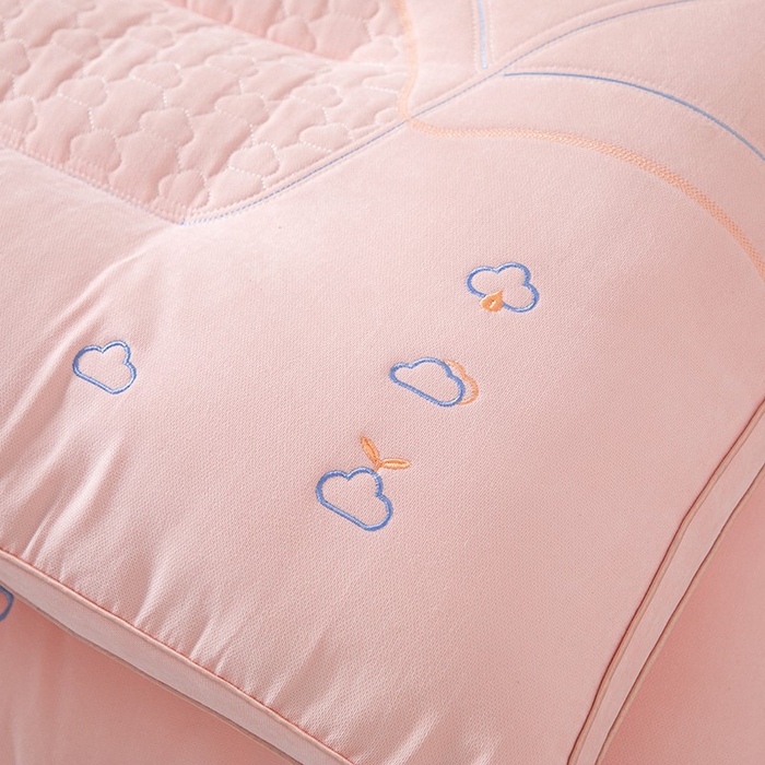 91家纺网 家纺一手货源 找家纺 雅晨枕芯 2025新款A类云感SPA枕芯酒店护颈枕头枕芯 云感SPA护颈枕-粉色 48*74cm/只