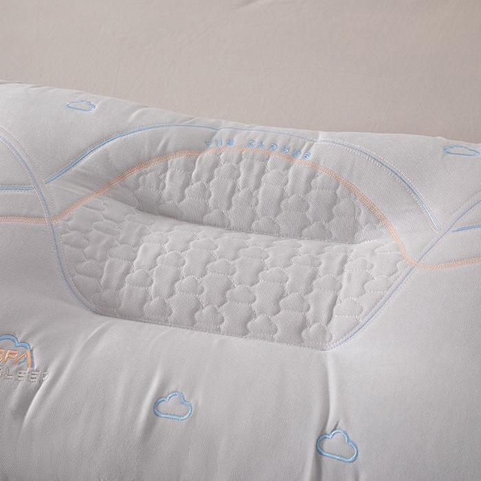 91家纺网 家纺一手货源 找家纺 雅晨枕芯 2025新款A类云感SPA枕芯酒店护颈枕头枕芯 云感SPA护颈枕-灰色 48*74cm/只